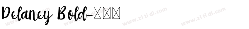 Delaney Bold字体转换